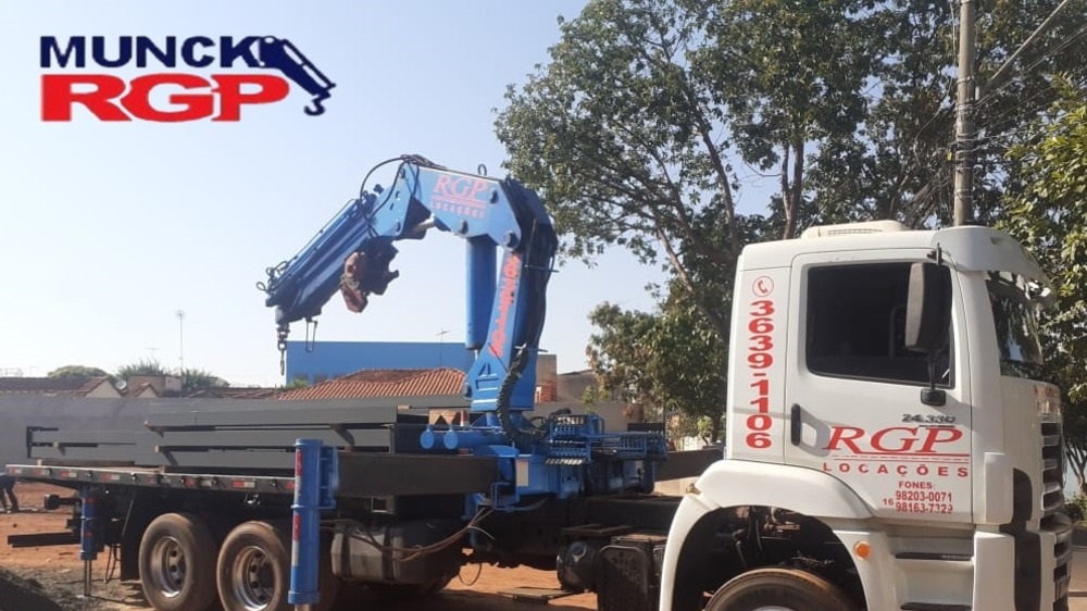 Movimentação de carga com Munck Ribeirão Preto