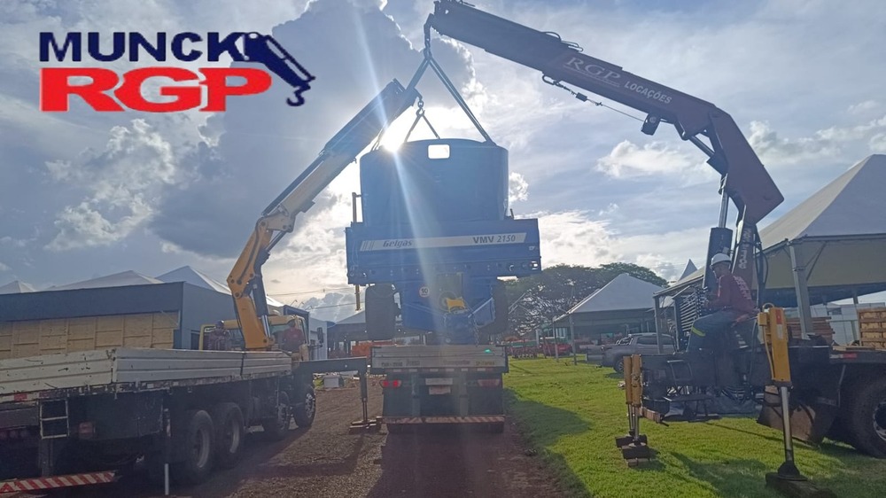 Transporte de máquinas munck Ribeirão Preto